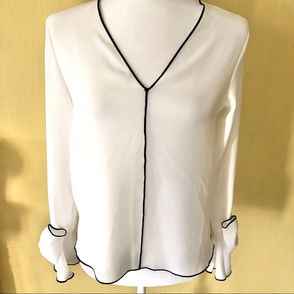 Zara White Blouse